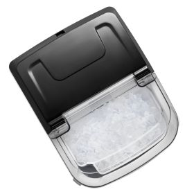 Nugget Ice Maker, 33lbs/24H Pebble Ice Maker with Self Cleaning, Chewable Ice Maker with Ice Scoop & Basket