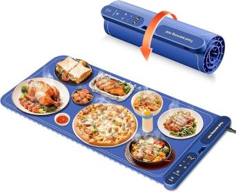Warming Mat for Food Extra Large 32"x15", Electric Silicone Food Warmer Trays for Chafing Dishes & Buffet