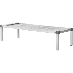 Aluminum Dunnage Rack, 48' x 20' Commercial Food Floor Rack, 12' Off the Floor, 1000 lbs Capacity All-Welded Aluminum Storage Rack